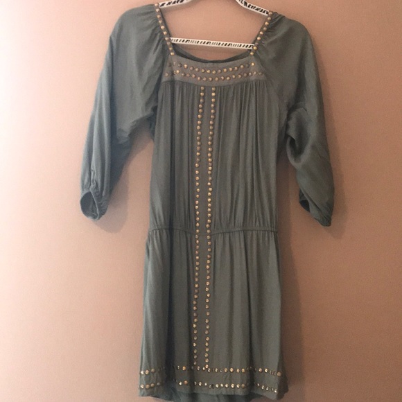 Olive Green Dress - Picture 1 of 3